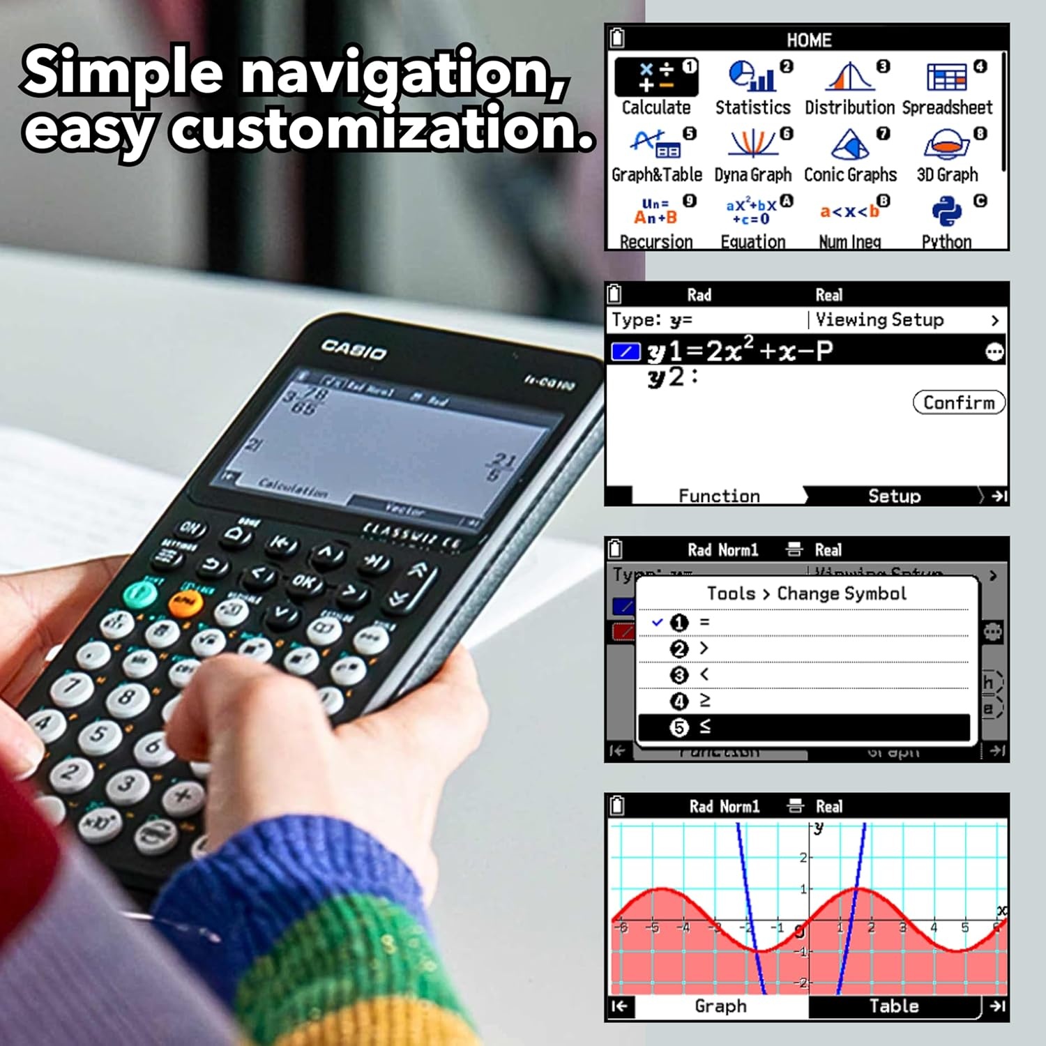 image:imageCASIO PRIZM FXCG50 Color Graphing Calculatorfxcg100