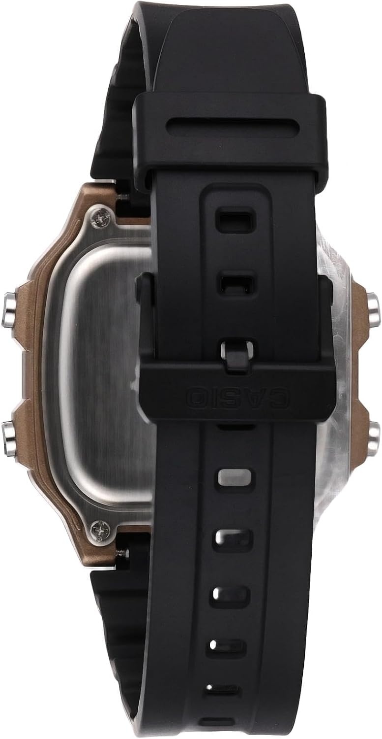 image:imageCasio AE1200WH Series Mens Digital Watch 100M WR Multi Alarms 100 SEC Stopwatch Countdown Timer World Map for World Time LED Light LC Analog Display 10 Year BatteryBlack