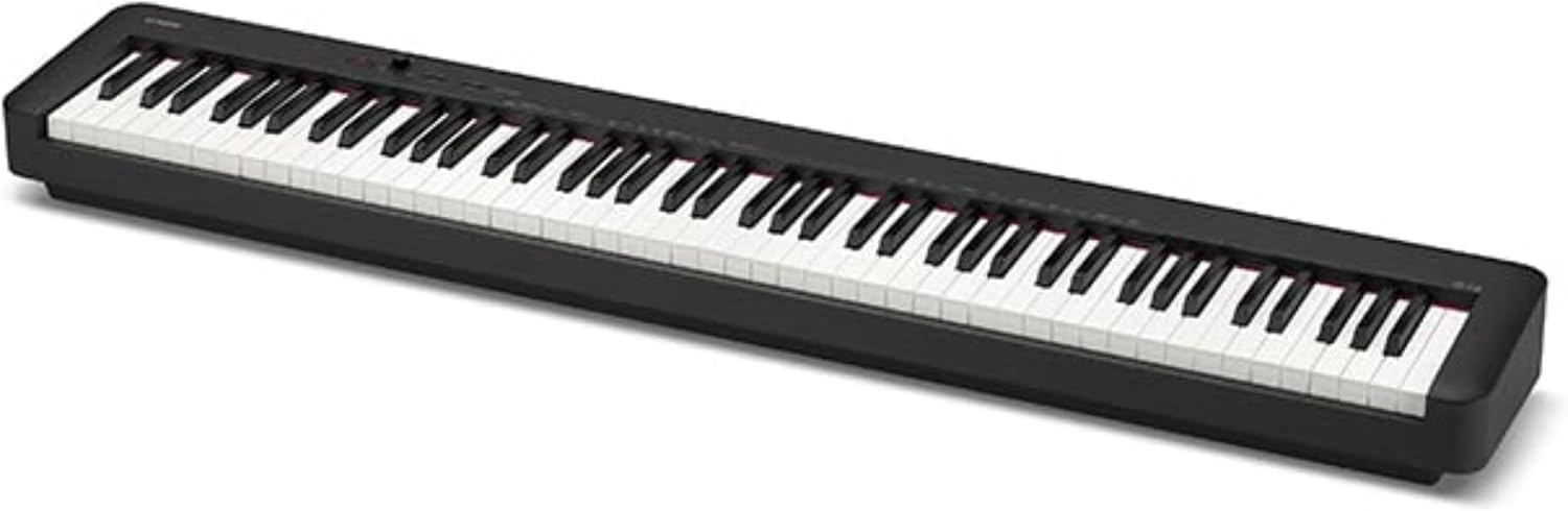 image:imageCasio CDPS160 88Key Weighted Digital Piano with Scaled Hammer Action Keyboard Duet Mode for Students Realistic Feel Slim amp Portable BuiltIn Tones Effects USBMIDI Speakers RedBlack