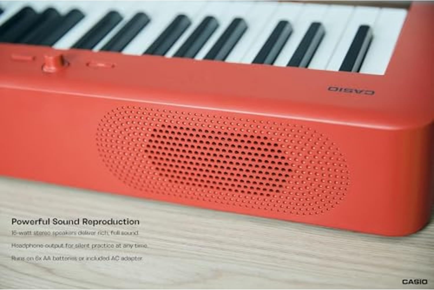 image:imageCasio CDPS160 88Key Weighted Digital Piano with Scaled Hammer Action Keyboard Duet Mode for Students Realistic Feel Slim amp Portable BuiltIn Tones Effects USBMIDI Speakers RedRed