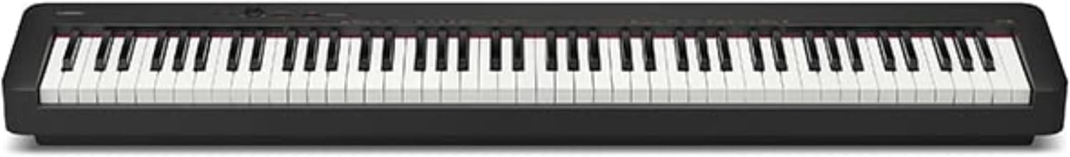 image:imageCasio CDPS160 88Key Weighted Digital Piano with Scaled Hammer Action Keyboard Duet Mode for Students Realistic Feel Slim amp Portable BuiltIn Tones Effects USBMIDI Speakers RedBlack