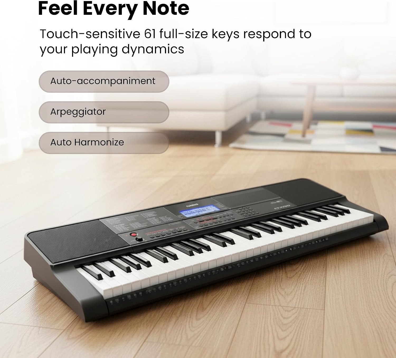 image:imageCasio CTX700 Portable 61Key Keyboard 600 Tones 195 Rhythms and AiX Sound Engine Perfect for Any MusicianPremium Pack