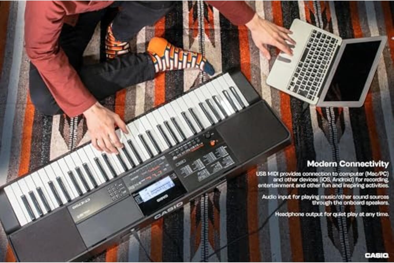image:imageCasio CTX700 Portable 61Key Keyboard 600 Tones 195 Rhythms and AiX Sound Engine Perfect for Any MusicianStandalone Keyboard
