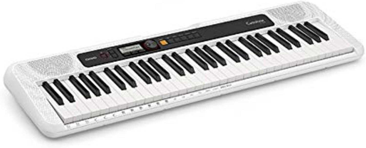 image:imageCasio Casiotone CTS200RD 61Key Portable Keyboard for Beginners 400 Tones 77 Rhythms LCD Display Dance Music Mode USBMIDI Stereo Speakers Includes Power Supply amp Music Rest RedWhite