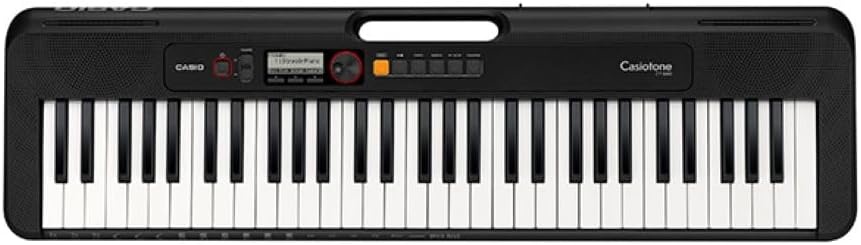 image:imageCasio Casiotone CTS200RD 61Key Portable Keyboard for Beginners 400 Tones 77 Rhythms LCD Display Dance Music Mode USBMIDI Stereo Speakers Includes Power Supply amp Music Rest RedBlack