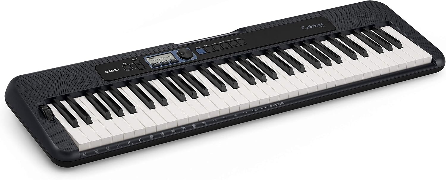 image:imageCasio Casiotone CTS300 Portable Keyboard TouchSensitive 400 Tones 77 Rhythms amp Pitch Bend Ideal for Music Creation Anytime AnywhereEducational Pack