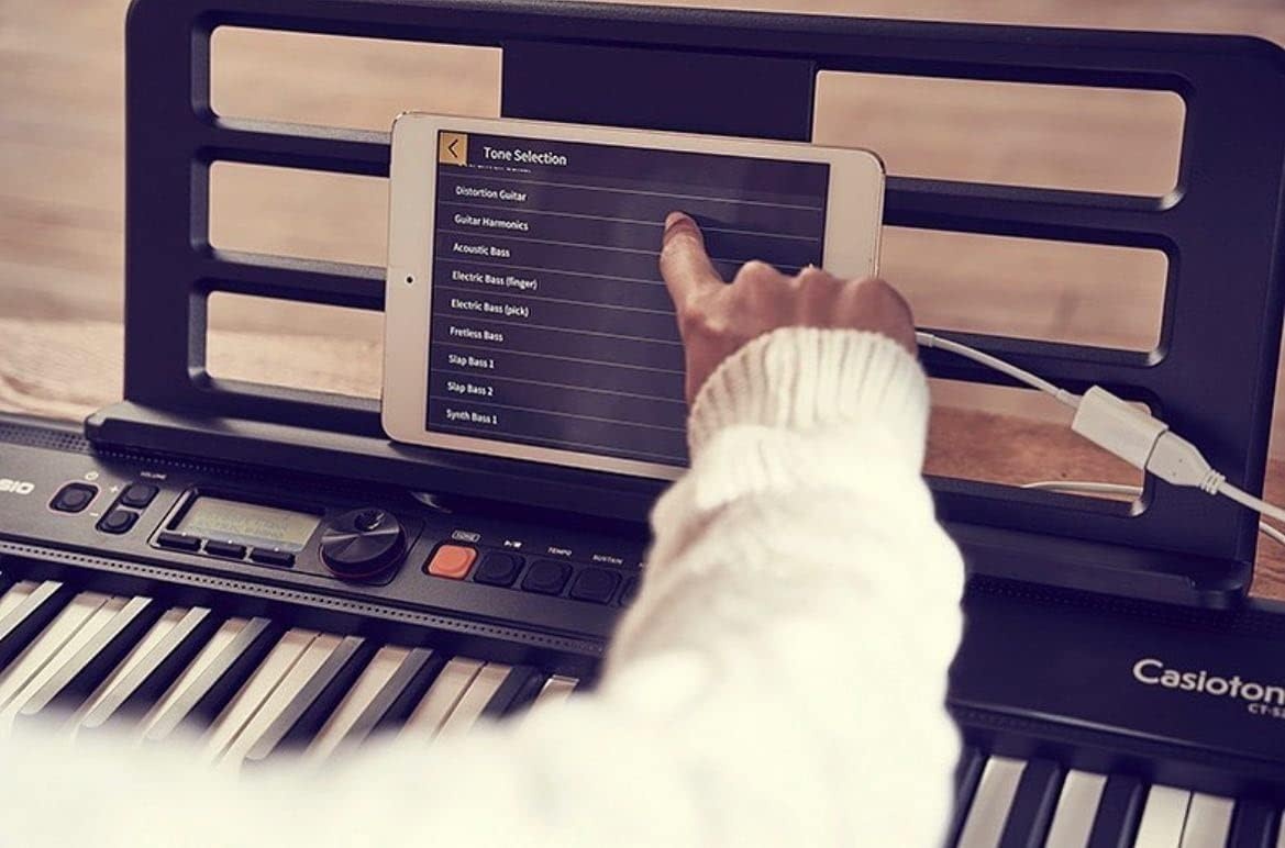 image:imageCasio Casiotone CTS300 Portable Keyboard TouchSensitive 400 Tones 77 Rhythms amp Pitch Bend Ideal for Music Creation Anytime AnywhereKeyboard Only