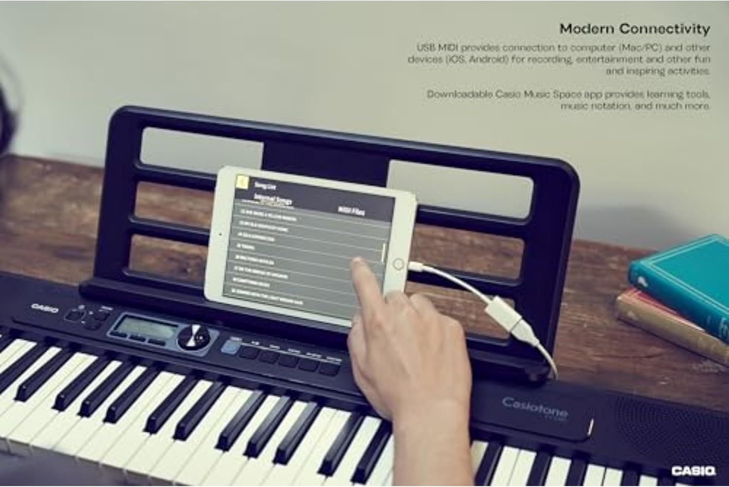 image:imageCasio Casiotone CTS300 Portable Keyboard TouchSensitive 400 Tones 77 Rhythms amp Pitch Bend Ideal for Music Creation Anytime AnywhereKeyboard Only