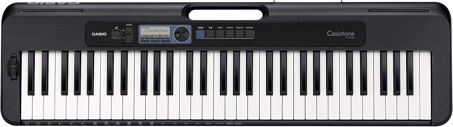 image:imageCasio Casiotone CTS300 Portable Keyboard TouchSensitive 400 Tones 77 Rhythms amp Pitch Bend Ideal for Music Creation Anytime AnywherePremium Pack