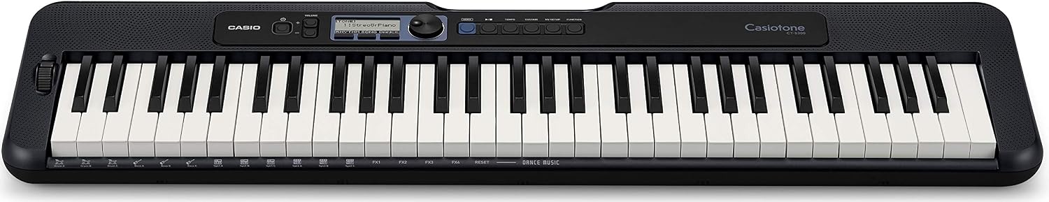 image:imageCasio Casiotone CTS300 Portable Keyboard TouchSensitive 400 Tones 77 Rhythms amp Pitch Bend Ideal for Music Creation Anytime AnywherePremium Pack