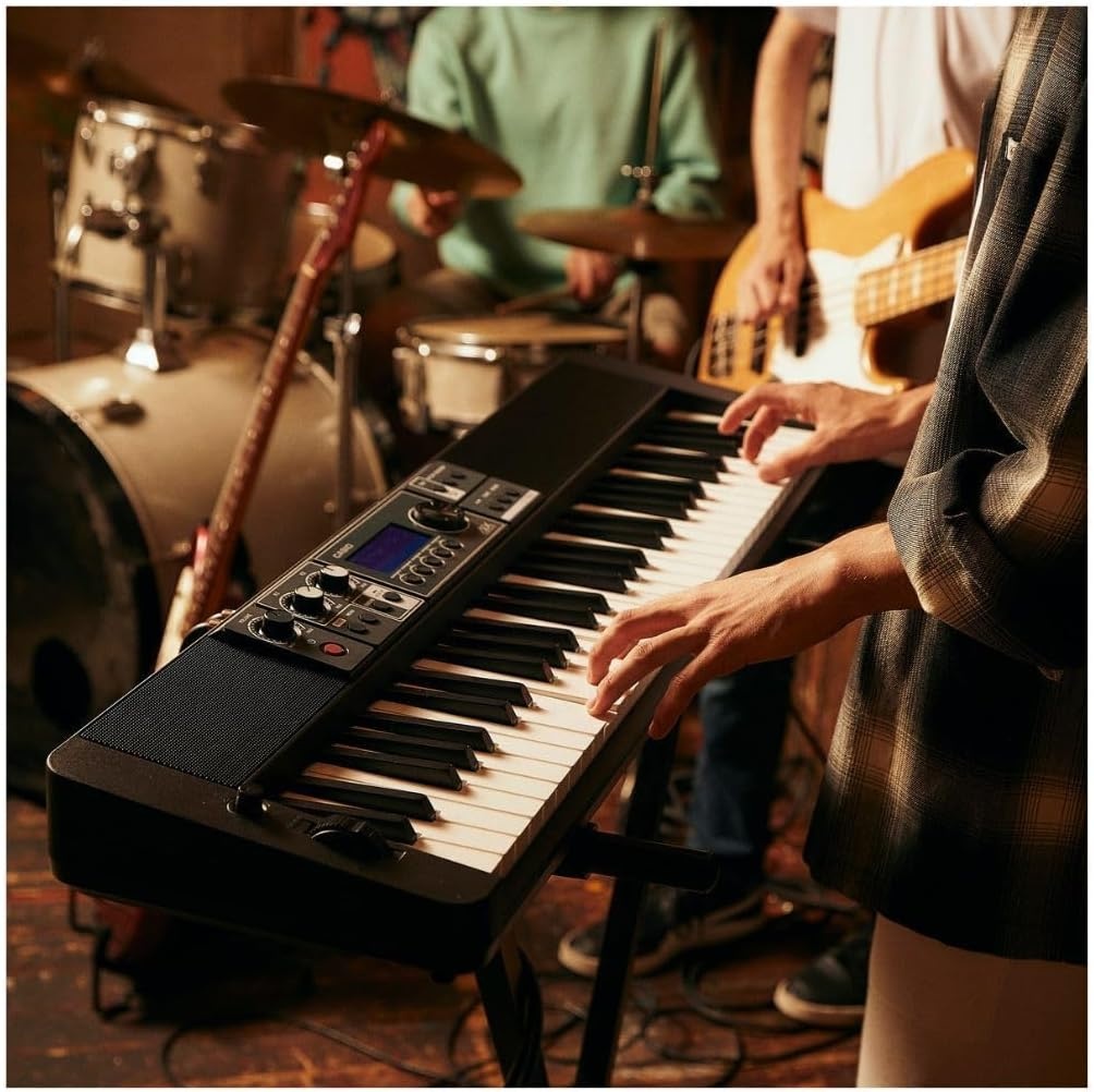 image:imageCasio Casiotone CTS500 61Key TouchResponsive Portable Keyboard 800 AiX Tones DSP Effects Bluetooth MIDIAudio 6Track Recorder USB Line Outs Casio Music Space App GigReady amp CompactKeyboard