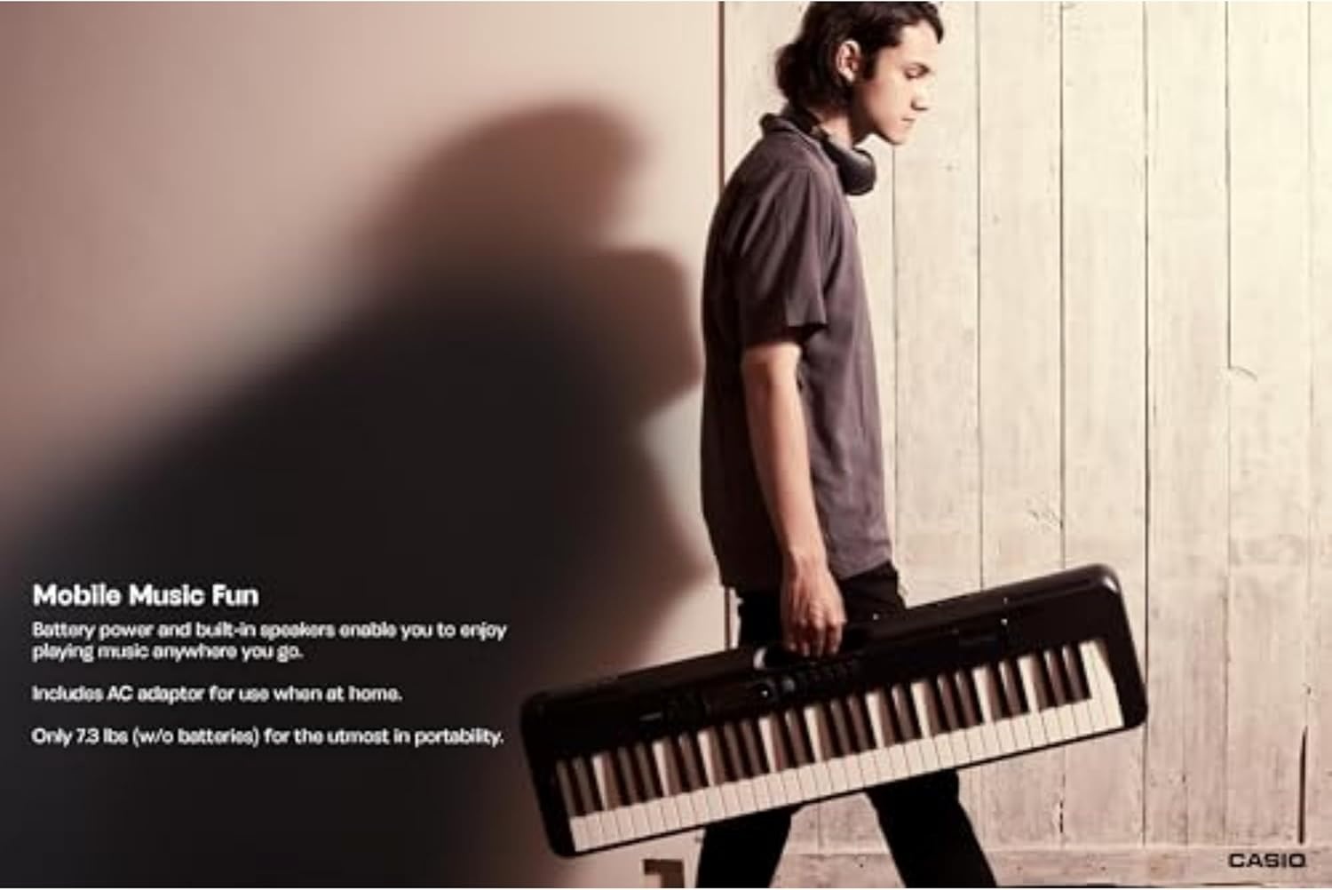 image:imageCasio Casiotone LKS250 61Key Lighted Portable Keyboard Touch Response Key Lighting System 400 Tones Dance Music Mode 60 Songs 4Stage Lesson SystemKeyboard Only
