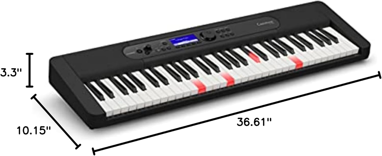 image:imageCasio Casiotone LKS450 61Key TouchResponsive Portable Keyboard with Key Lighting System 600 Tones 200 Rhythms StepUp Lessons USBMIDI Surround Sound Chordana App CompatibleKeyboard