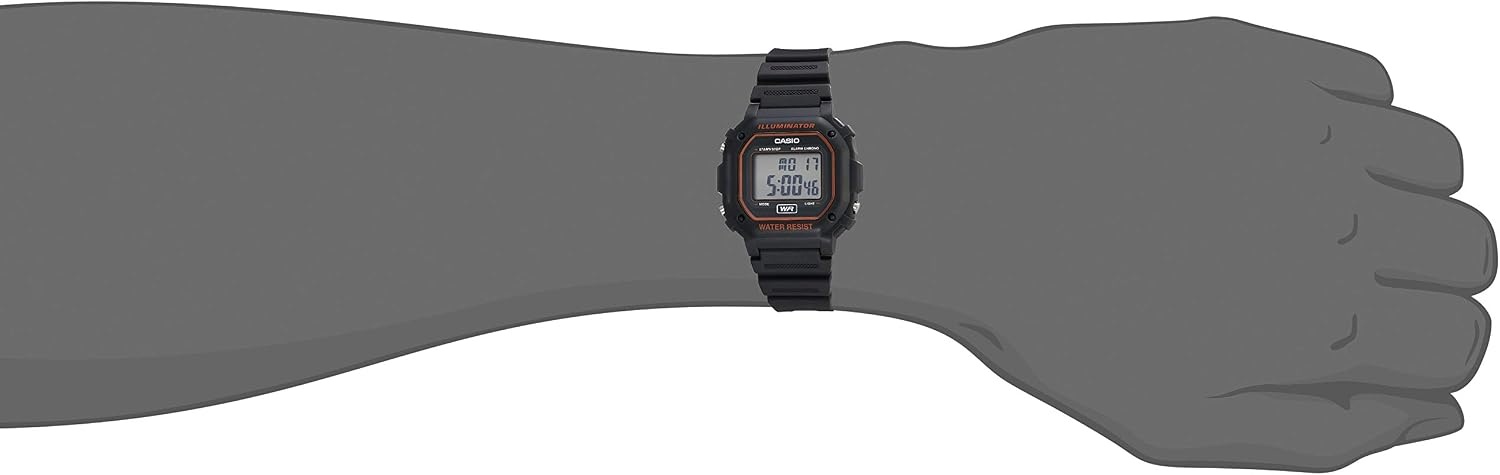 image:imageCasio F108WH Series Mens Digital Watch Illuminator Water Resistant LED Light Daily Alarm 1100 SEC Stopwatch 3 Hands HR Min SEC DateDay Display Daily Alarm 7 Year BatteryGray