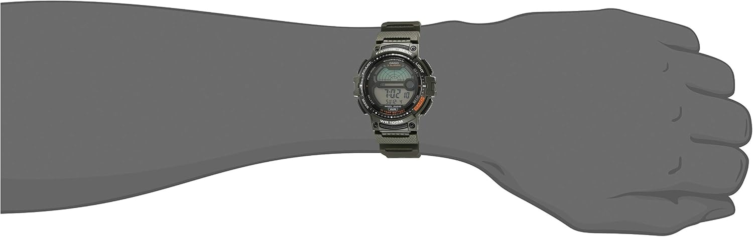 image:imageCasio Fishing Timer Quartz Watch with Resin StrapGreen
