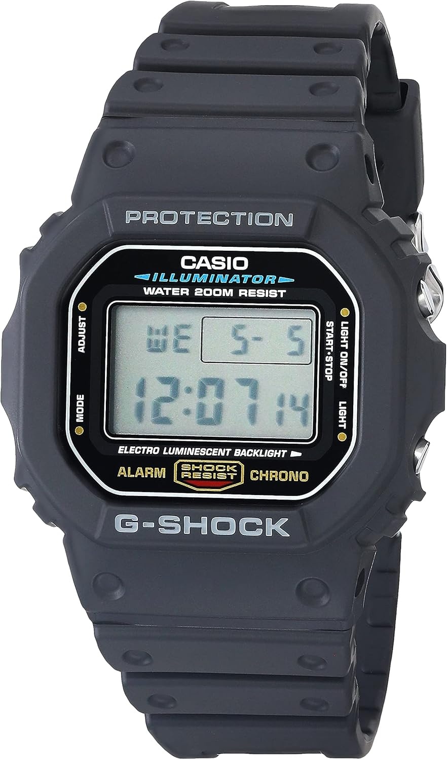 image:imageCasio GShock Shock Resistant DW5600UE1V Mens Water Resistant Black Resin Sport Watch