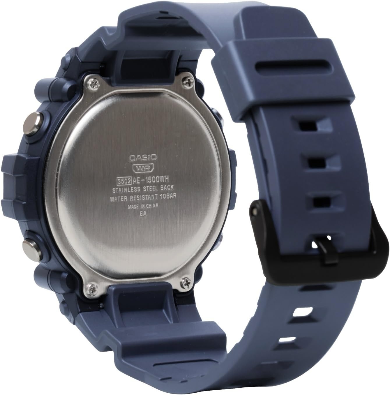 image:imageCasio Illuminator AE1500WH Series 10Year Battery LED Backlight 5Alarms 1100 Sec Stopwatch Mens Digital WatchBlue