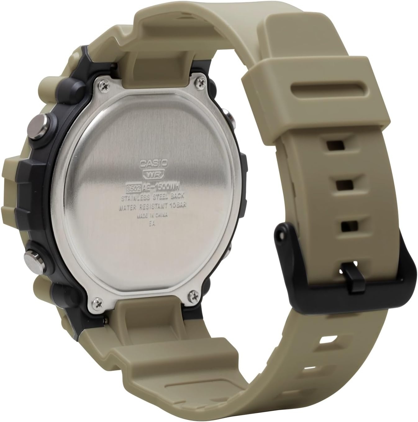 image:imageCasio Illuminator AE1500WH Series 10Year Battery LED Backlight 5Alarms 1100 Sec Stopwatch Mens Digital WatchWhite