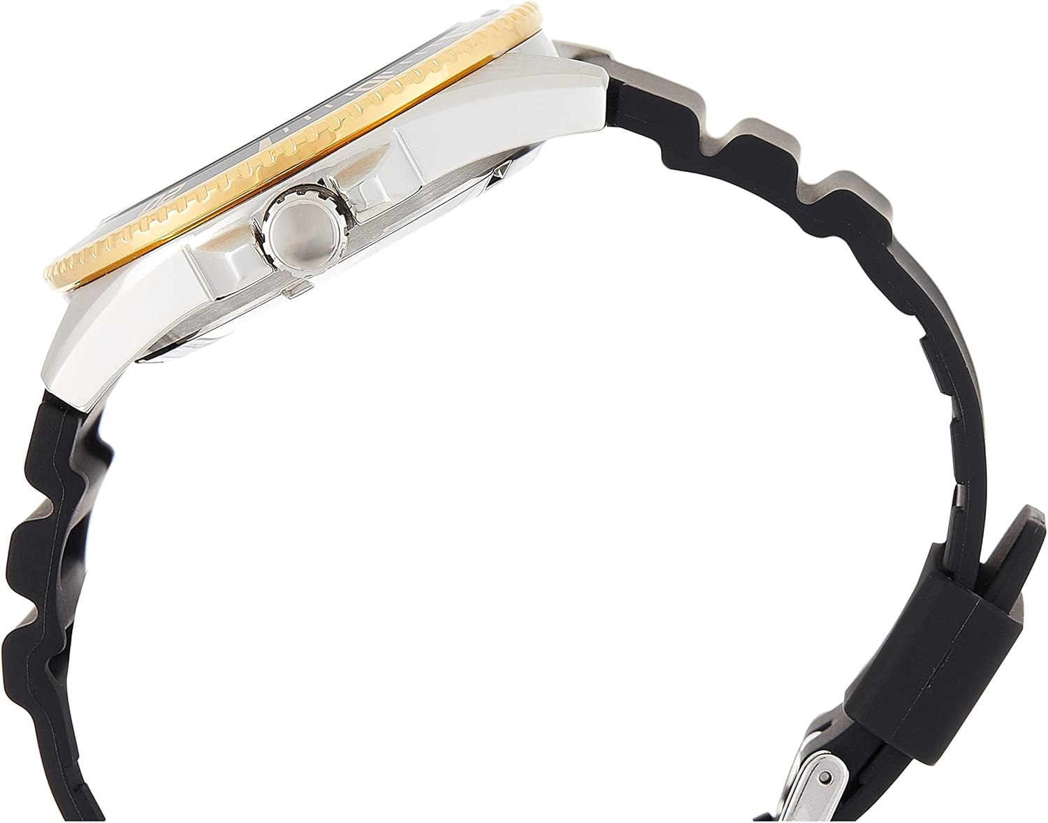 image:imageCasio MDV106 Series Unisex Analog Watch 200M WR Stainless Steel Case Resin Band 2 Hand Analog HR Min SEC Date Display Screw Down CrownScrew Down Caseback 3 Year BatteryGold