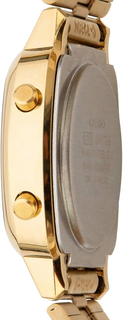 image:imageCasio MDV106 Series Unisex Analog Watch 200M WR Stainless Steel Case Resin Band 2 Hand Analog HR Min SEC Date Display Screw Down CrownScrew Down Caseback 3 Year BatteryGold