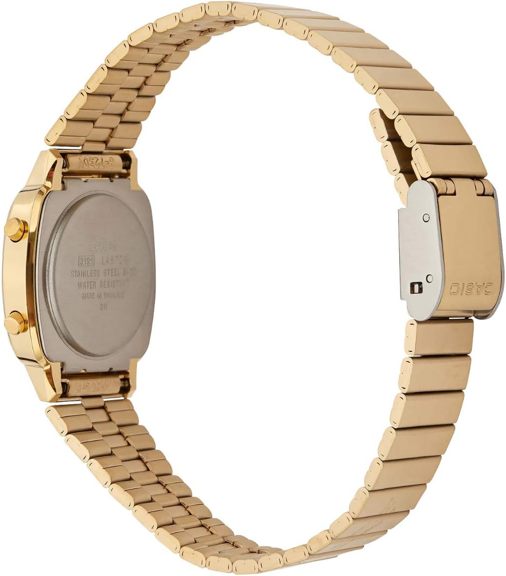 image:imageCasio MDV106 Series Unisex Analog Watch 200M WR Stainless Steel Case Resin Band 2 Hand Analog HR Min SEC Date Display Screw Down CrownScrew Down Caseback 3 Year BatteryGold