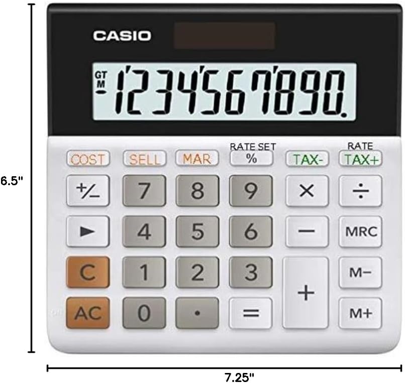 image:imageCasio MH10M Desktop Calculator Large 10Digit Display CostSellMargin amp Tax Functions Ideal for Home amp Office Use