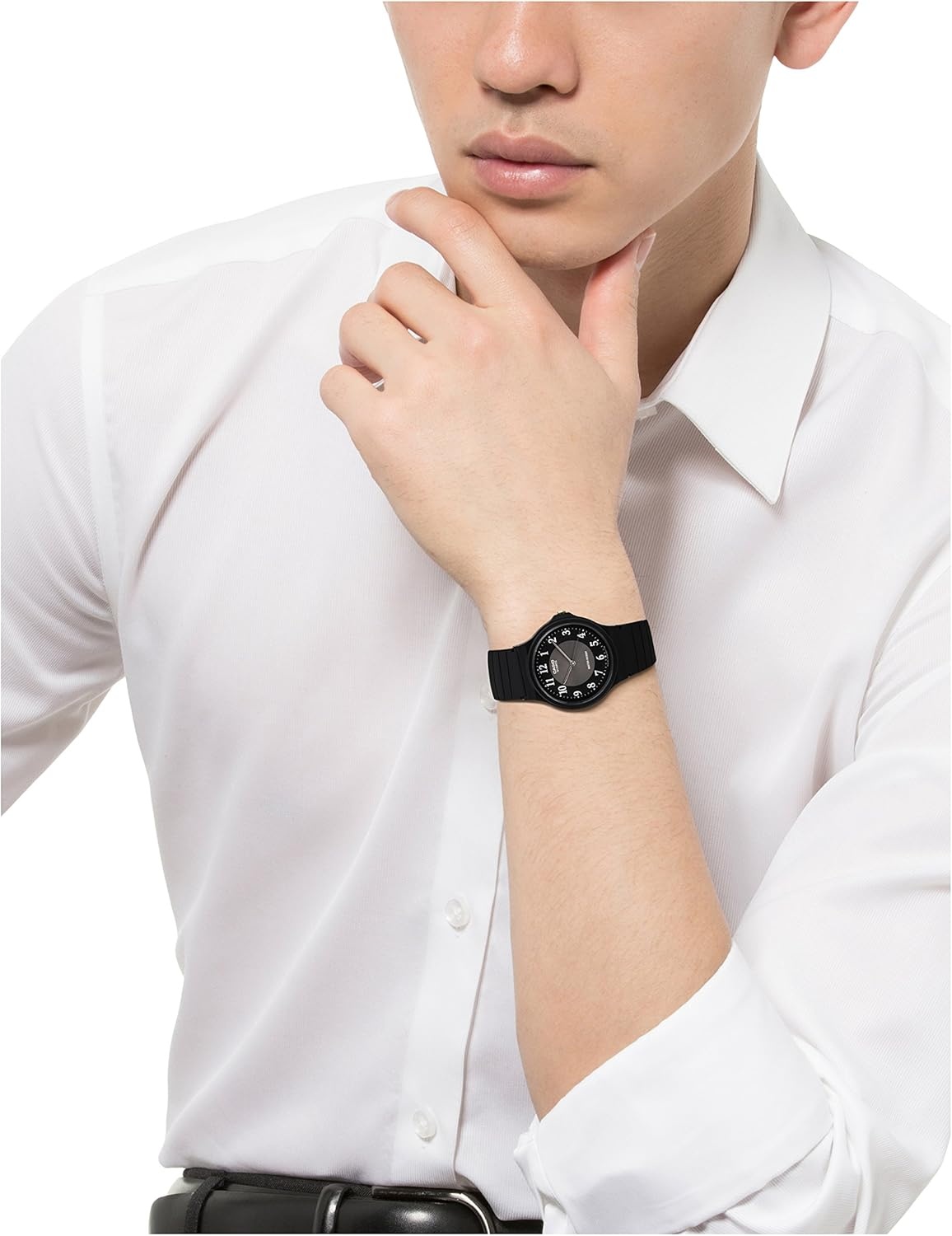 image:imageCasio MQ24 Series Quartz Analog Watch for Men Water Resistant Resin Case Resin Band Resin Glass Three Hand Analog HR Min SEC Classic Casio Design 3 Year BatteryGrey