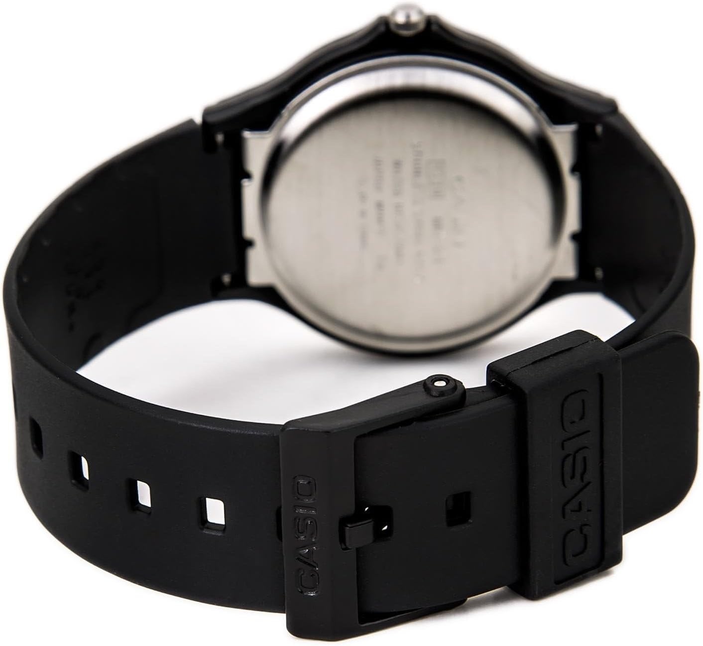 image:imageCasio MQ24 Series Quartz Analog Watch for Men Water Resistant Resin Case Resin Band Resin Glass Three Hand Analog HR Min SEC Classic Casio Design 3 Year BatteryBlackGold