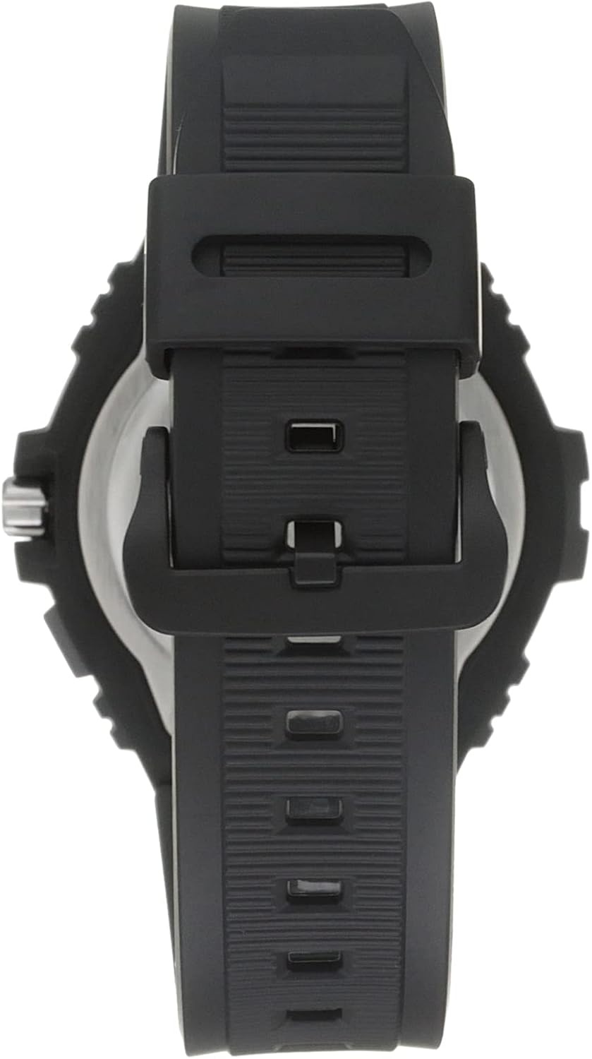 image:imageCasio MWA100H Series Mens Analog Watch 100M WR Stainless Steel Bezel LED Illuminator Backlight with Afterglow Resin Band 3 Hands HR MIN SEC 3 Year BatteryBlack