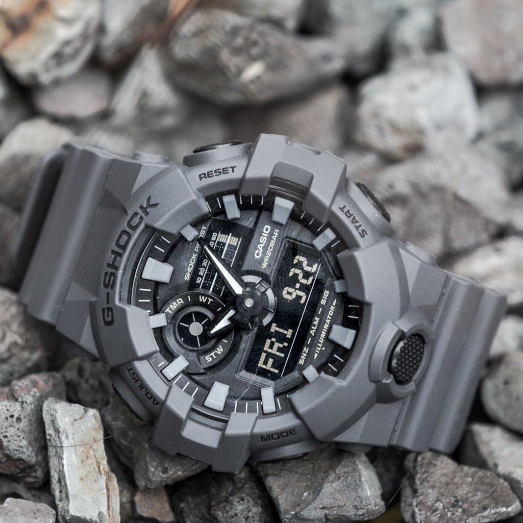 image:imageCasio Mens 700UC Series GShock Quartz 200M WR Shock Resistant Resin Strap and CaseGrey