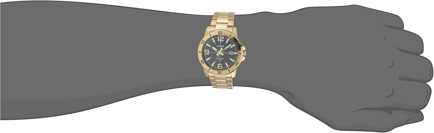 image:imageCasio Mens Diver Style Stainless Steel WatchGold