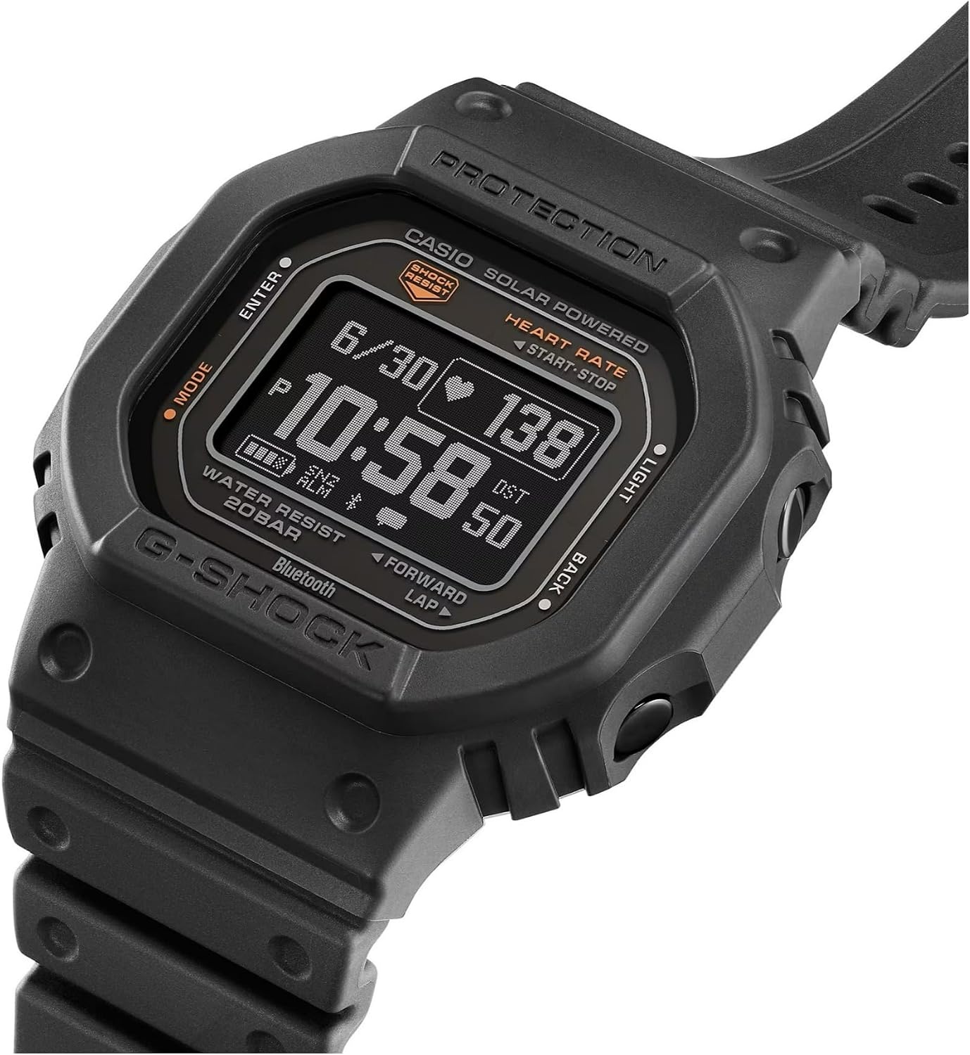 image:imageCasio Mens GShock Move DWH5600 Series Multisport Run Walking Gym Workout Heart Rate WatchBlack