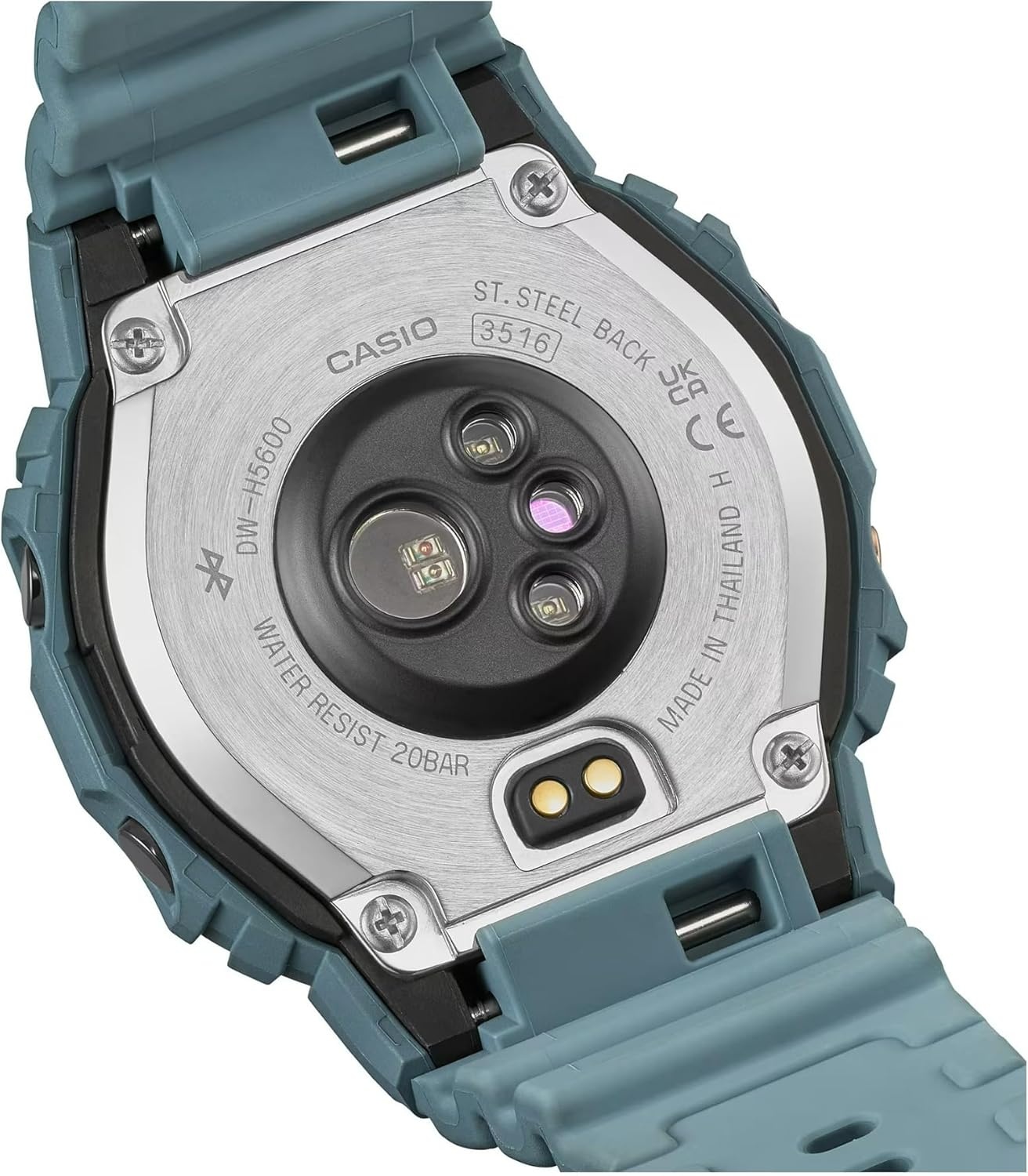 image:imageCasio Mens GShock Move DWH5600 Series Multisport Run Walking Gym Workout Heart Rate WatchDolphin Blue