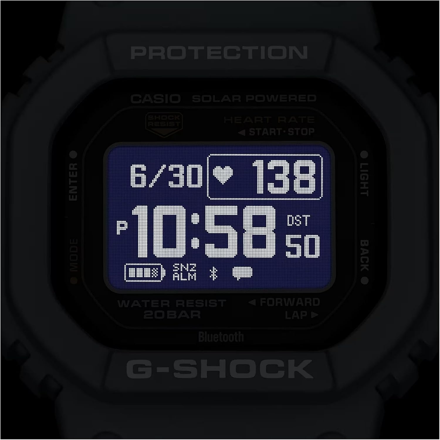 image:imageCasio Mens GShock Move DWH5600 Series Multisport Run Walking Gym Workout Heart Rate WatchDolphin Blue