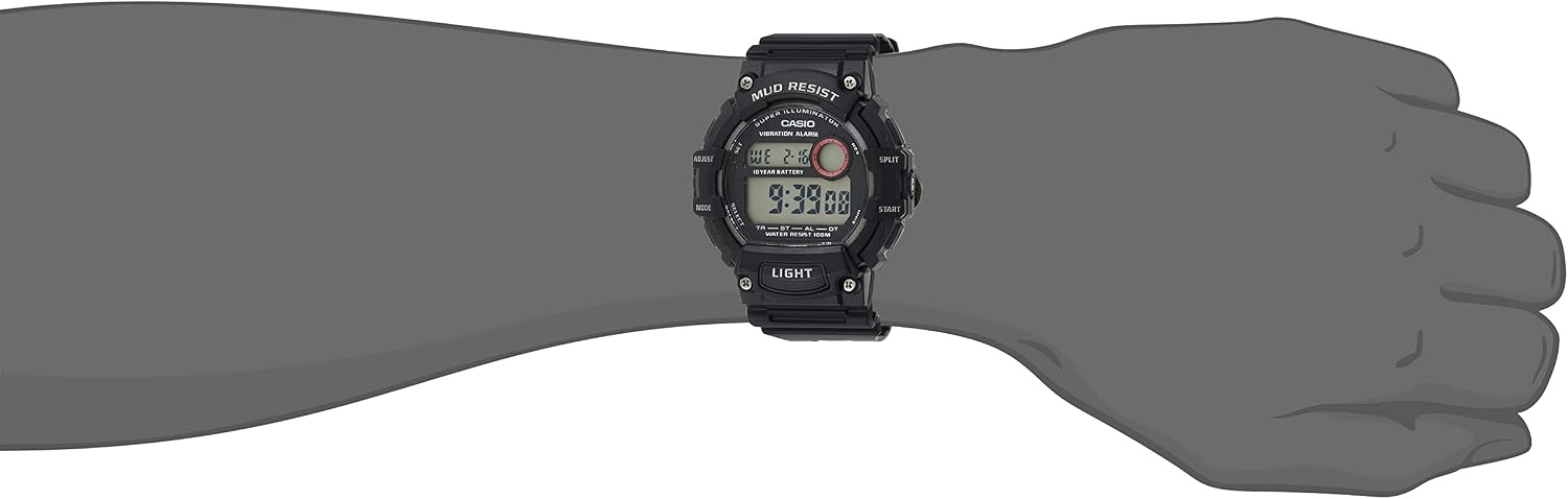 image:imageCasio Mud Resistant Stainless Steel Quartz Watch with Resin Strap Black 276 Model TRT110H1AVCF Standard