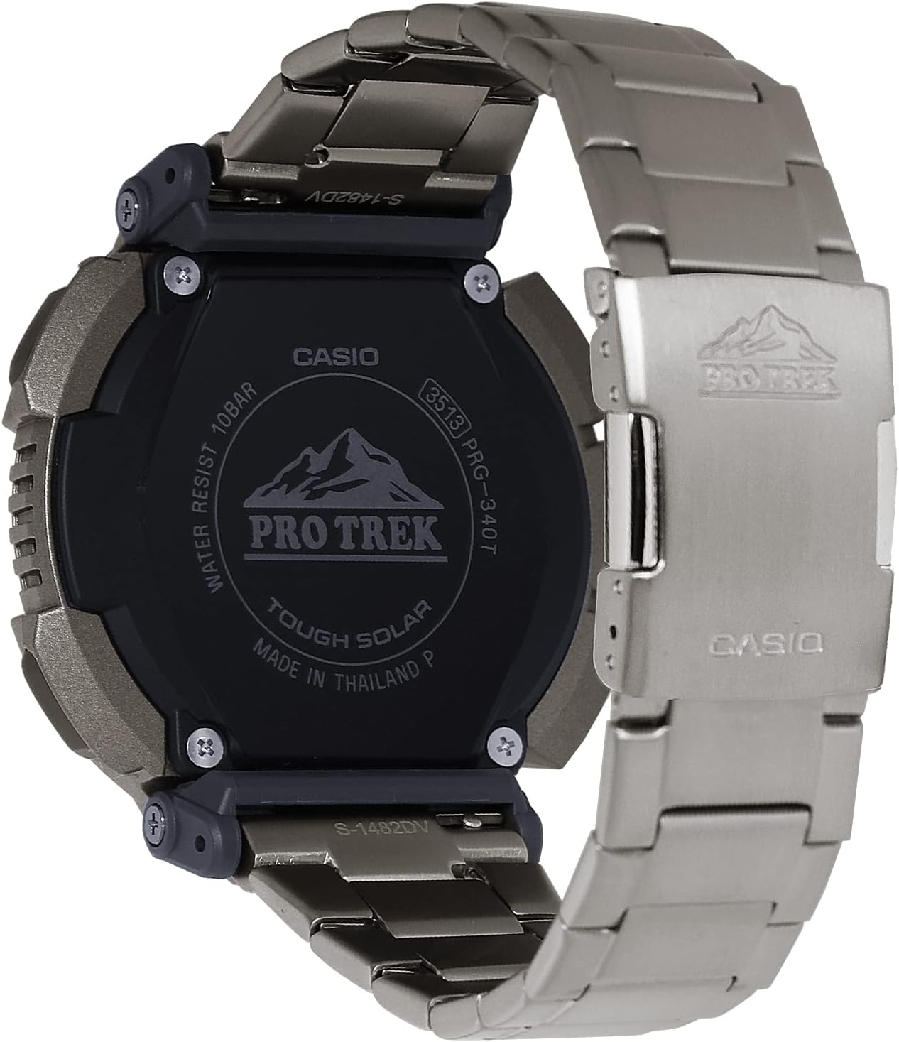 image:imageCasio PRG340 Series Pro Trek 100 Meter Water Resistance Compass AltBaroThermo Tough Solar Power 1100 SEC Stopwatch Countdown Timer World TimeSilver