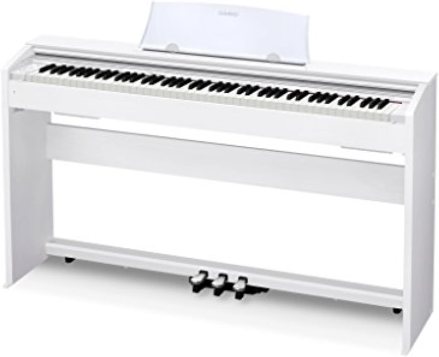 image:imageCasio Privia PX770 88Key Weighted Console Digital Piano TriSensor II Scaled Hammer Action Keys AiR Sound Source 19 Tones Concert Play 16W Stereo Speakers USBMIDI Elegant Brown CabinetWhite