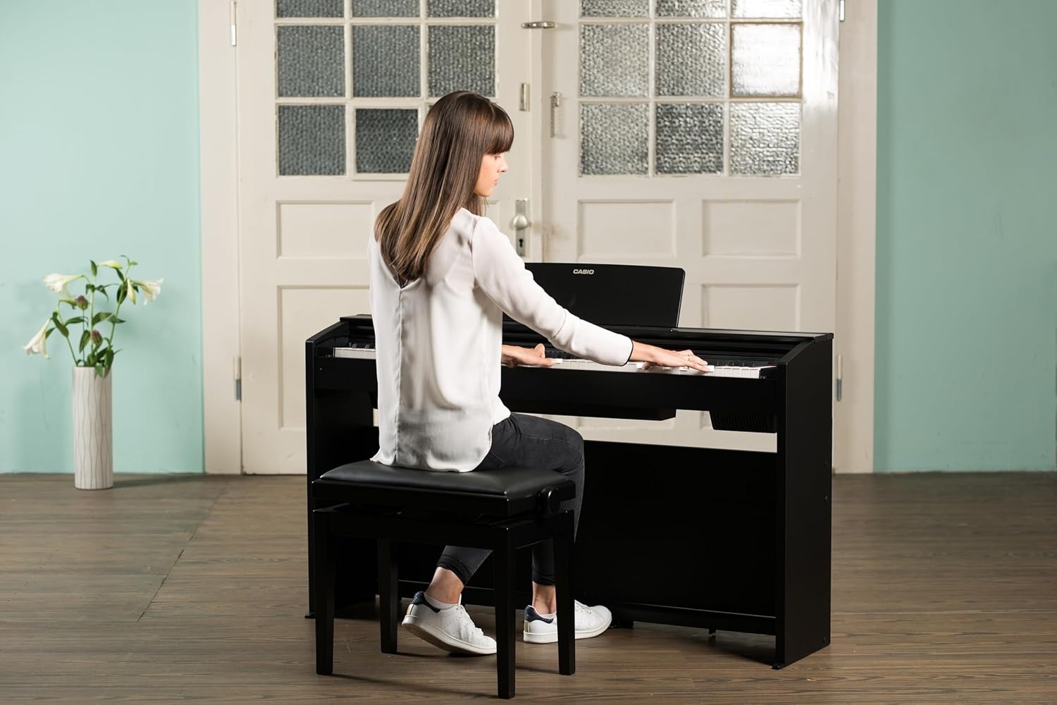 image:imageCasio Privia PX870 88Key Weighted Console Digital Piano TriSensor II Scaled Hammer Action Keys Elegant Design Powerful 40W 4Speaker Sound Concert Play USBMIDIBlack