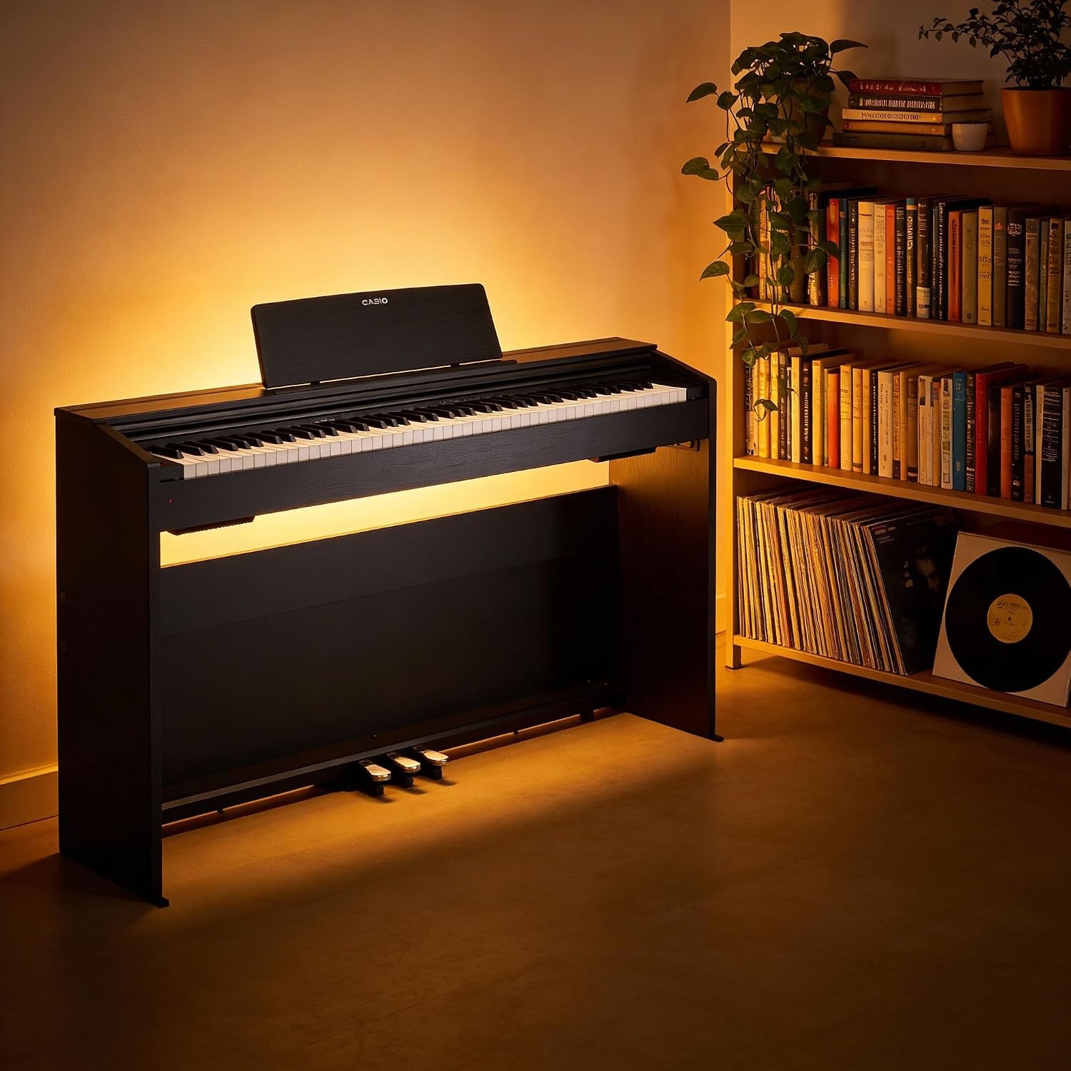 image:imageCasio Privia PX870 88Key Weighted Console Digital Piano TriSensor II Scaled Hammer Action Keys Elegant Design Powerful 40W 4Speaker Sound Concert Play USBMIDIBlack