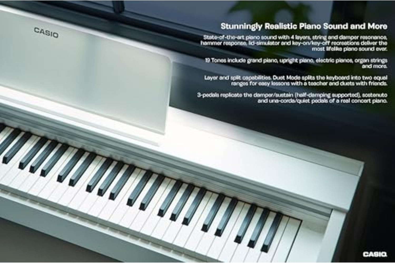image:imageCasio Privia PX870 88Key Weighted Console Digital Piano TriSensor II Scaled Hammer Action Keys Elegant Design Powerful 40W 4Speaker Sound Concert Play USBMIDI WhiteWhite