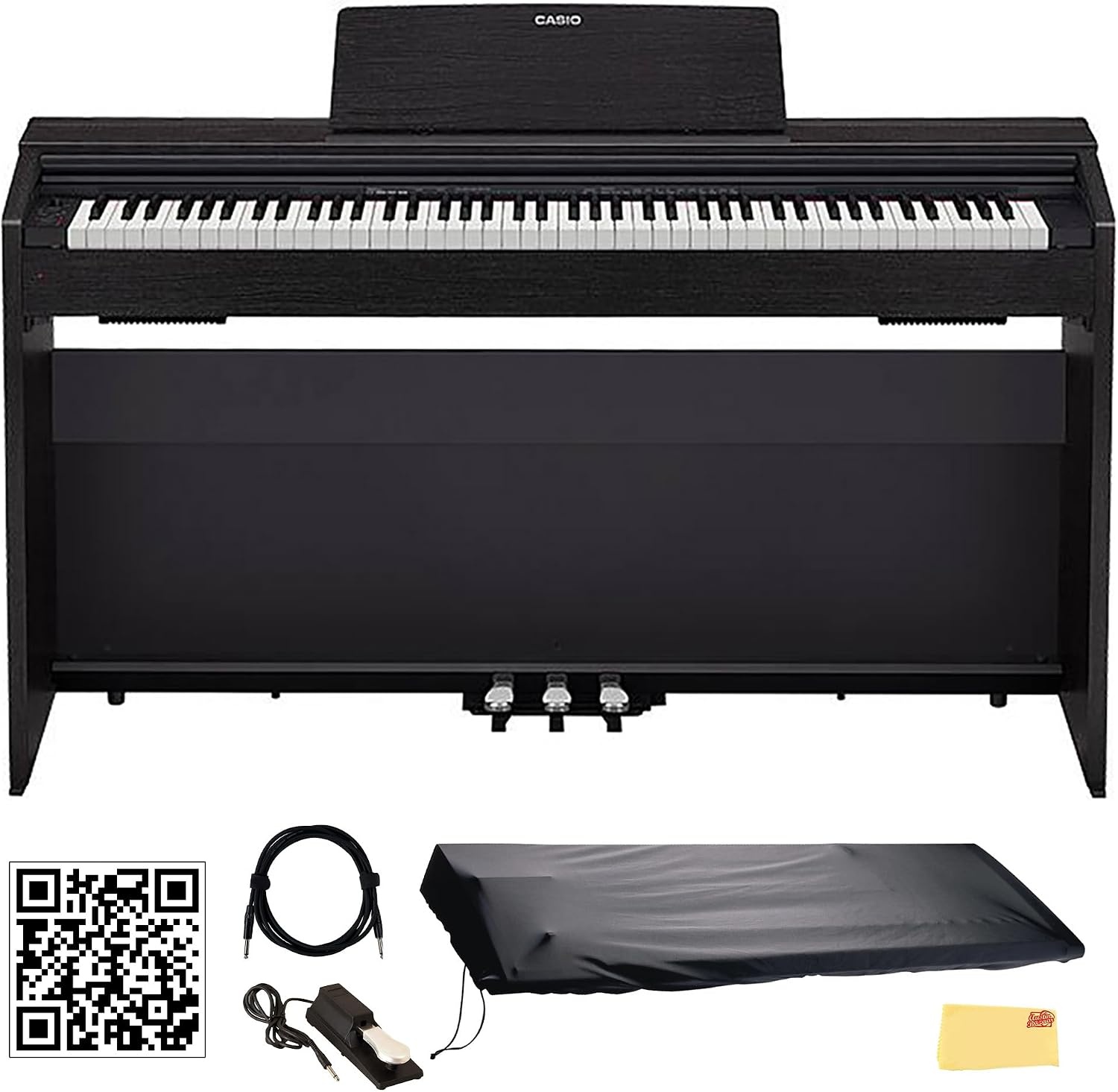 image:imageCasio Privia PX870 88Key Weighted Console Digital Piano TriSensor II Scaled Hammer Action Keys Elegant Design Powerful 40W 4Speaker Sound Concert Play USBMIDIBlack