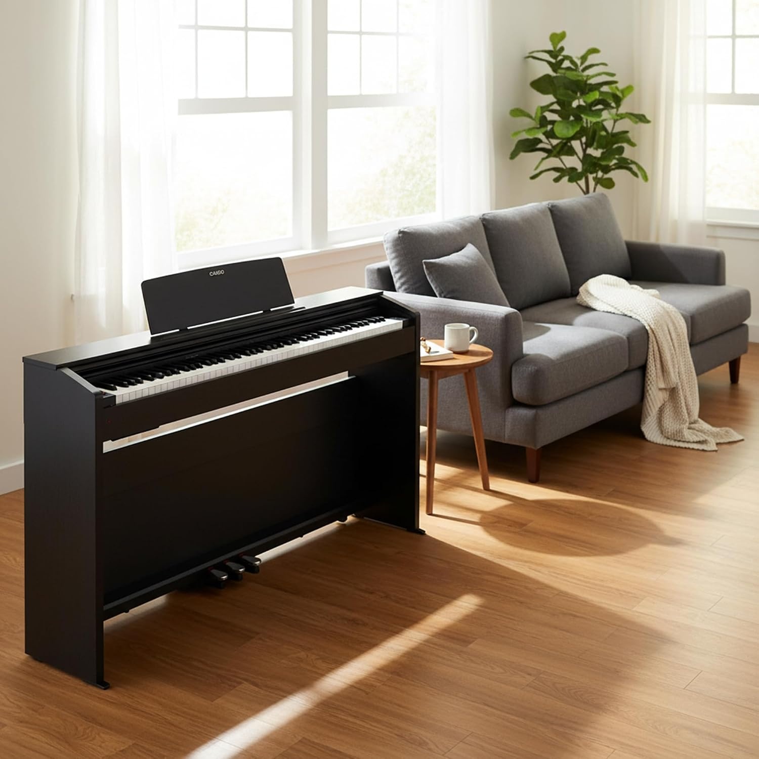 image:imageCasio Privia PX870 88Key Weighted Console Digital Piano TriSensor II Scaled Hammer Action Keys Elegant Design Powerful 40W 4Speaker Sound Concert Play USBMIDIBlack
