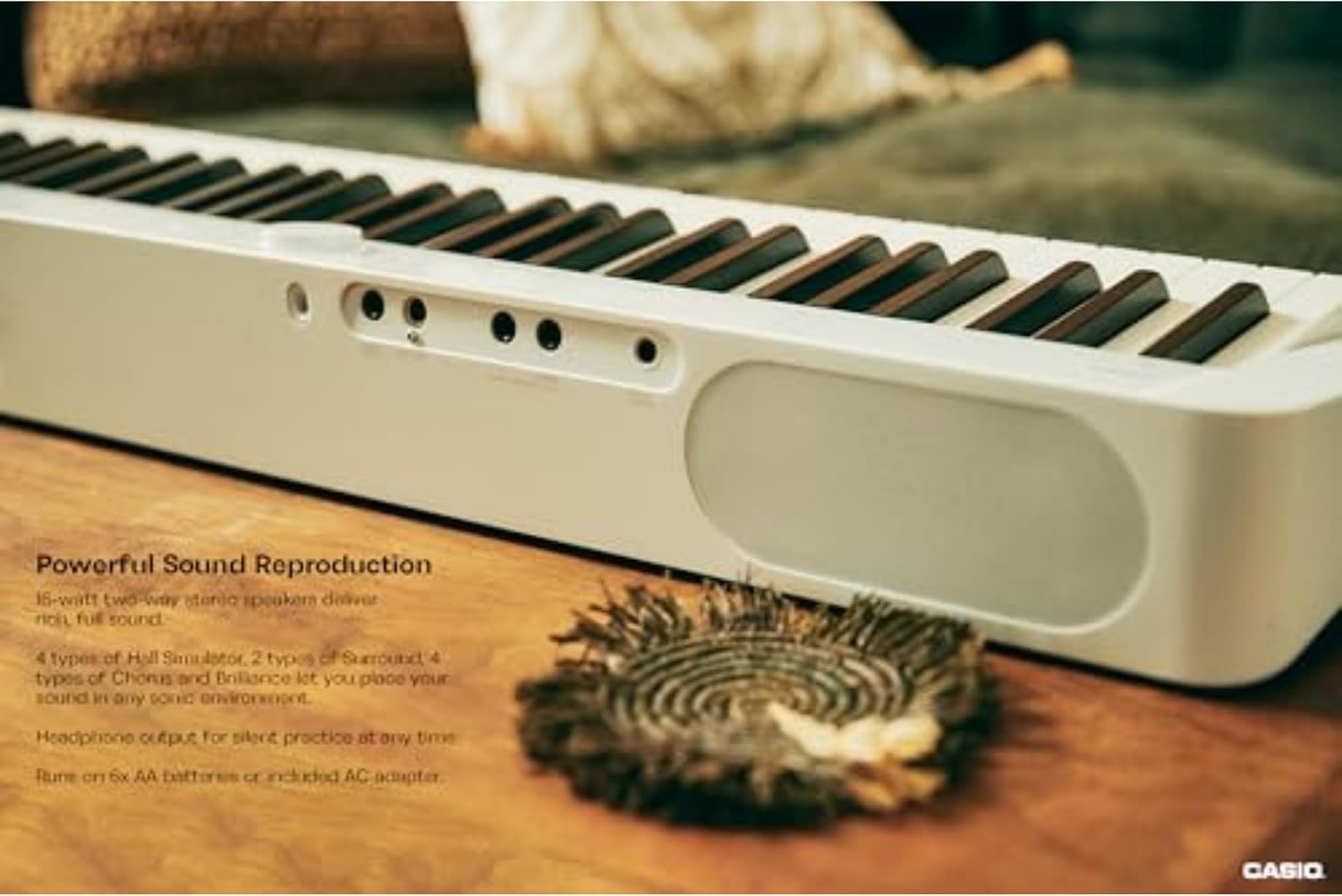 image:imageCasio Privia PXS1100 88Key TouchResponsive Weighted Digital Piano UltraPortable Superior Sound German Grand Tone Bluetooth Casio Music Space App Gloss Black FinishWhite