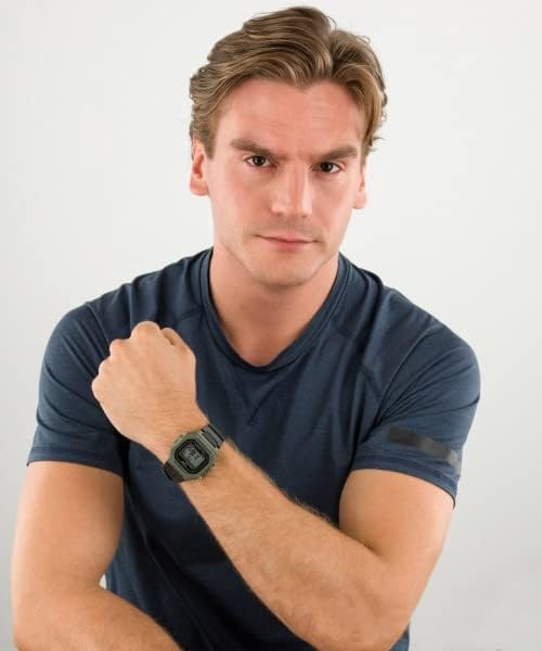 image:imageCasio W218H Series Mens Digital Watch 50M WR 1100 Second Stopwatch 100 SEC Chronograph LED Backlight Countdown Timer Daily Alarm Hourly Time Signal 7 Year BatteryBlackGreen