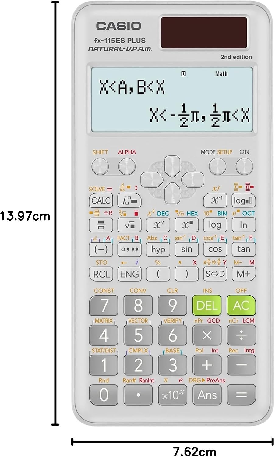 image:imageCasio fx115ES Plus 2nd Edition Advanced Scientific Calculator 280 Functions Natural Textbook Display Ideal for Math Science Engineering amp StatisticsCalculator