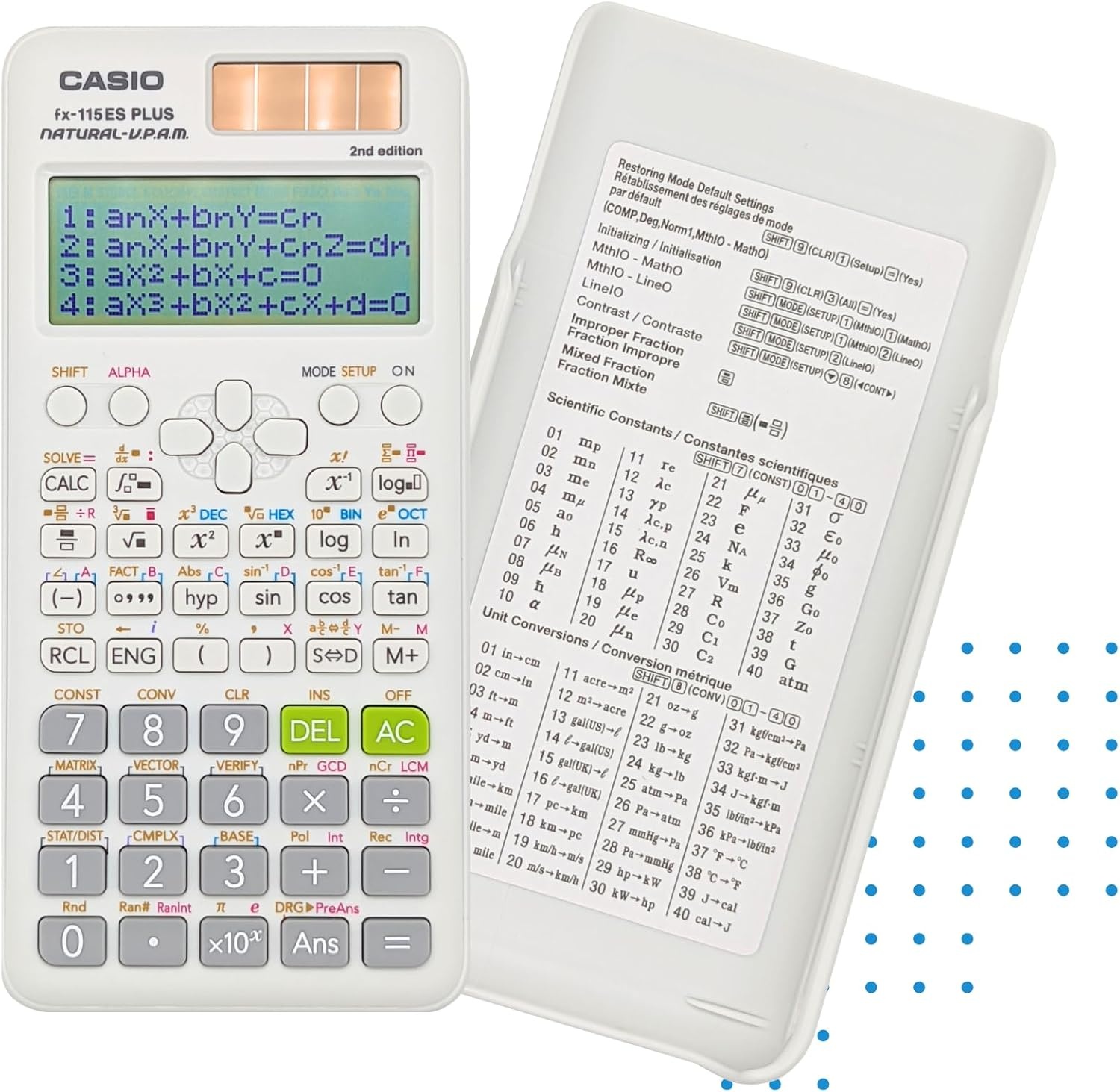 image:imageCasio fx115ES Plus 2nd Edition Advanced Scientific Calculator 280 Functions Natural Textbook Display Ideal for Math Science Engineering amp StatisticsCalculator