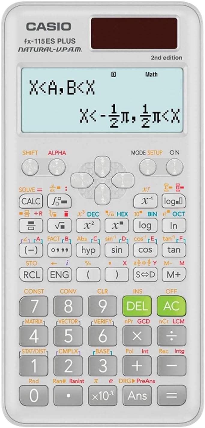 image:imageCasio fx115ES Plus 2nd Edition Advanced Scientific Calculator 280 Functions Natural Textbook Display Ideal for Math Science Engineering amp StatisticsCalculator