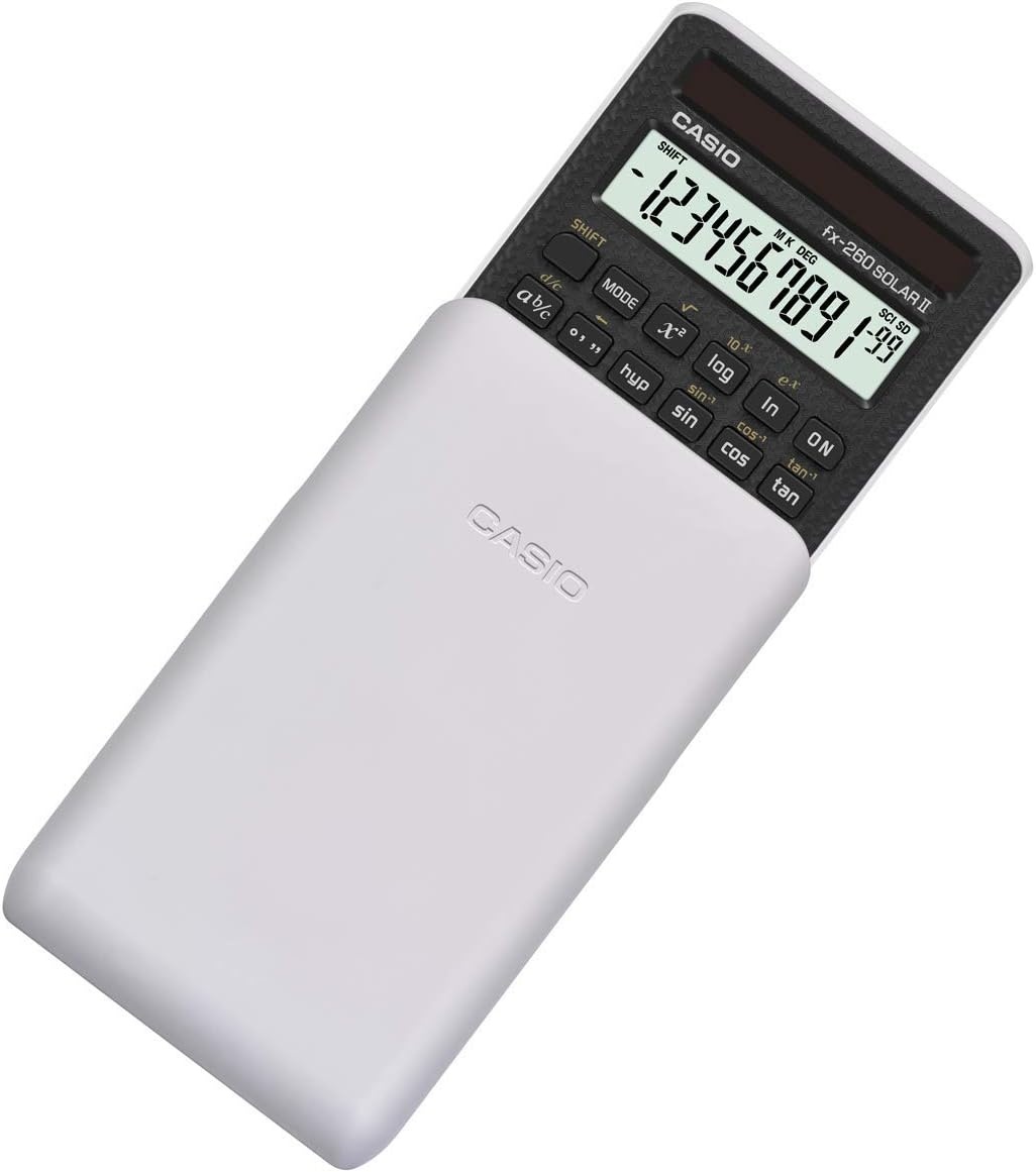 image:imageCasio fx260 Solar II Scientific Calculator 10Digit Display Fraction amp Trig Functions Ideal for Middle School High School Math Algebra Trigonometry Solar PoweredBlack