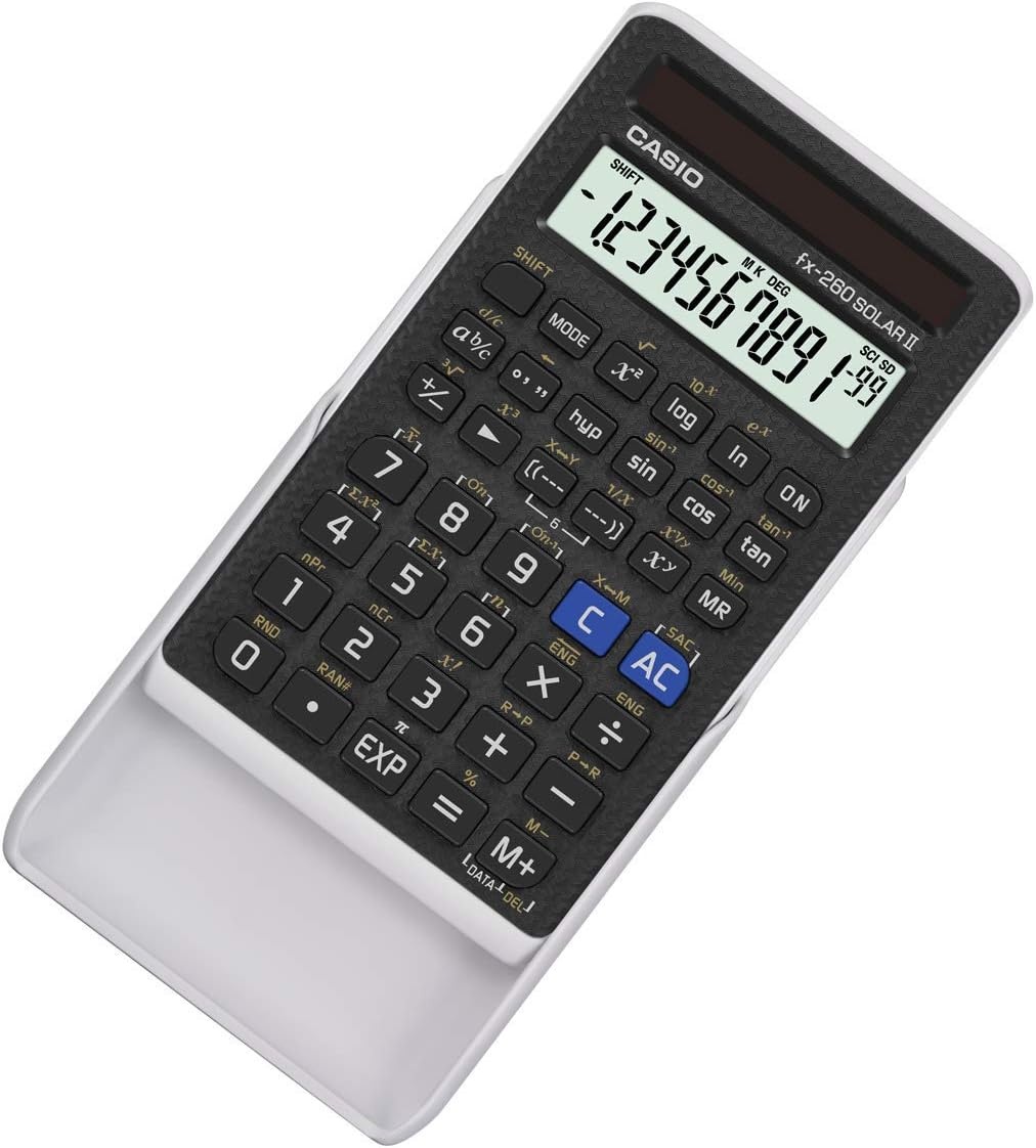 image:imageCasio fx260 Solar II Scientific Calculator 10Digit Display Fraction amp Trig Functions Ideal for Middle School High School Math Algebra Trigonometry Solar PoweredBlack