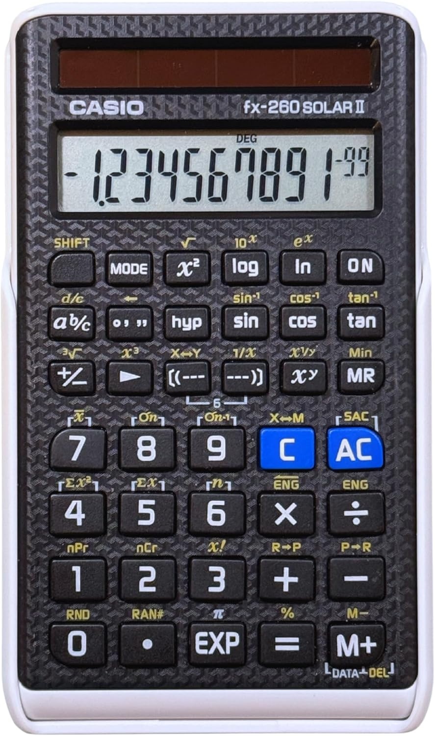 image:imageCasio fx260 Solar II Scientific Calculator 10Digit Display Fraction amp Trig Functions Ideal for Middle School High School Math Algebra Trigonometry Solar PoweredBlack